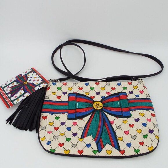 Brighton Love & Joy Canvas Crossbody Pouch - Picture 8 of 8